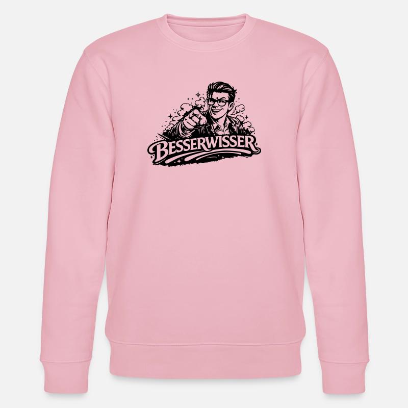 Beserwisser - Stanley/Stella Unisex Bio-Sweatshirt CHANGER  - Hellrosa
