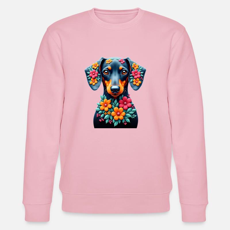 Dackel teckel teckel tekel - Sweat bio CHANGER Stanley/Stella Unisexe - rose pâle