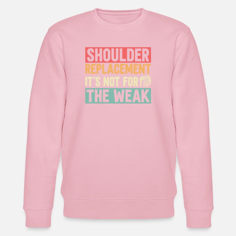 Shoulder Replacement - Stanley/Stella CHANGER Unisex Organic Sweatshirt - cotton pink