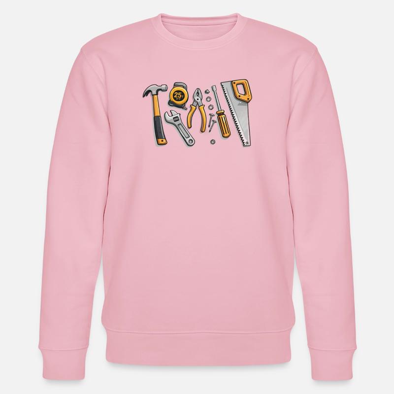 Illustration d’outils pour artisans - Sweat bio CHANGER Stanley/Stella Unisexe - rose pâle