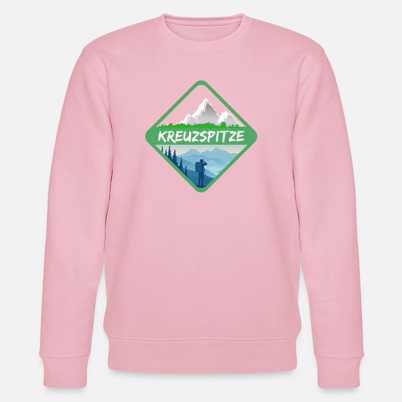 Mountains Kreuzspitze - Stanley/Stella Unisex Bio-Sweatshirt CHANGER  - Hellrosa