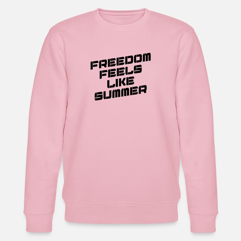 FREEDOM FEELS LIKE SUMMER - Stanley/Stella Unisex Bio-Sweatshirt CHANGER  - Hellrosa