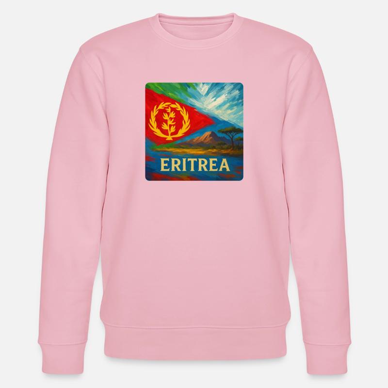 Eritrea Reise Design - Stanley/Stella Unisex Bio-Sweatshirt CHANGER  - Hellrosa
