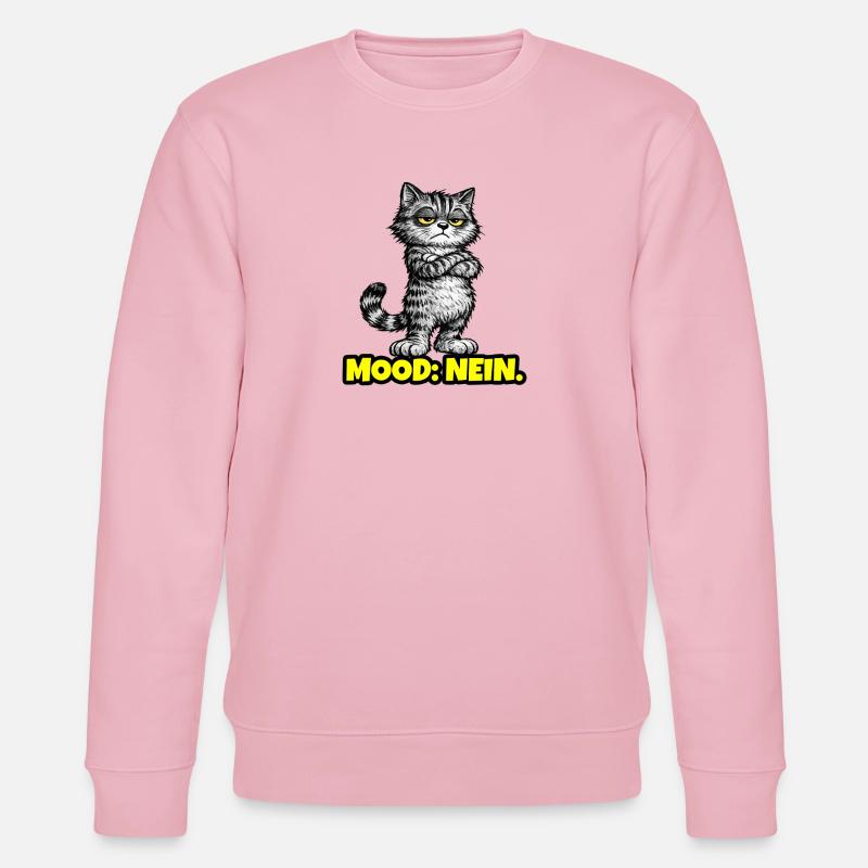 Mood: Nein. – Grumpy Katze (Chef Vibes) - Sweat bio CHANGER Stanley/Stella Unisexe - rose pâle