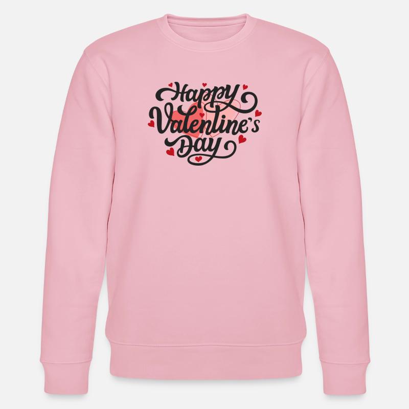 Joyeuse Saint-Valentin - Sweat bio CHANGER Stanley/Stella Unisexe - rose pâle
