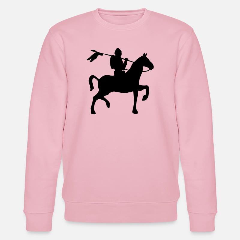 Silhouette du chevalier - Sweat bio CHANGER Stanley/Stella Unisexe - rose pâle