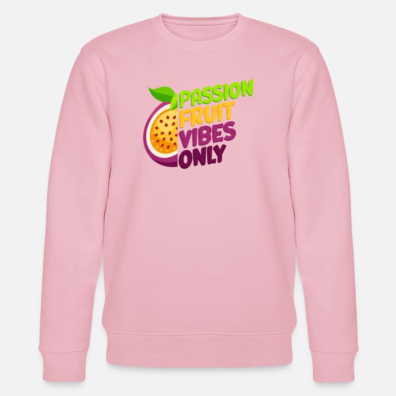 Passion Fruit Vibes Only - Stanley/Stella Unisex Bio-Sweatshirt CHANGER  - Hellrosa