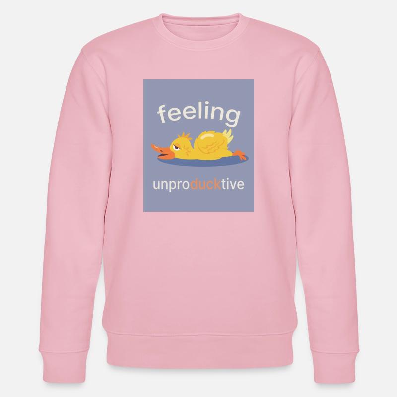 Feeling Unproducktive – Duck Mood - Stanley/Stella Unisex Bio-Sweatshirt CHANGER  - Hellrosa