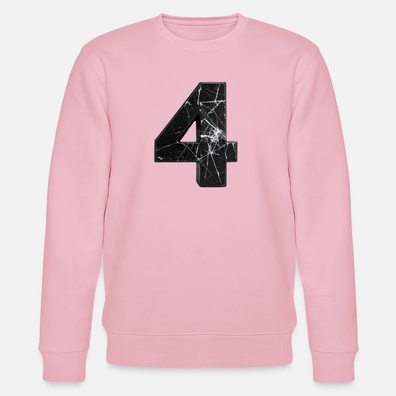 Broken Quadruple Pattern - Stanley/Stella CHANGER Unisex Organic Sweatshirt - cotton pink