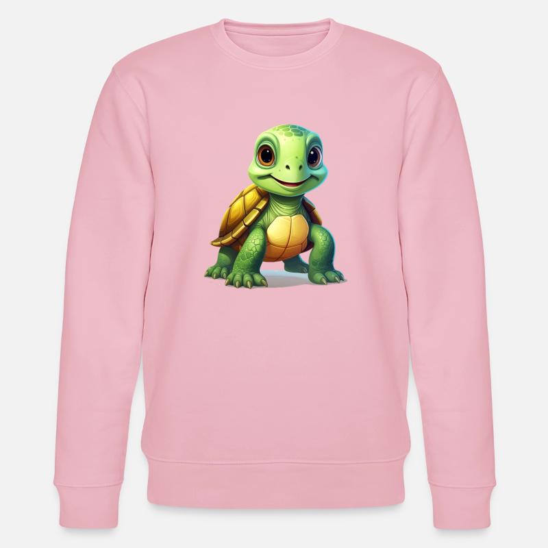 Schildkröte - Stanley/Stella Unisex Bio-Sweatshirt CHANGER  - Hellrosa