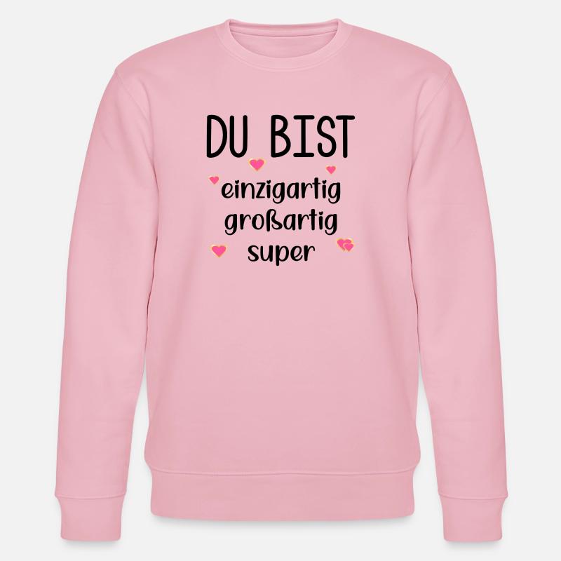 Wertschätzung Partnerschaft Dankbarkeit - Stanley/Stella Unisex Bio-Sweatshirt CHANGER  - Hellrosa