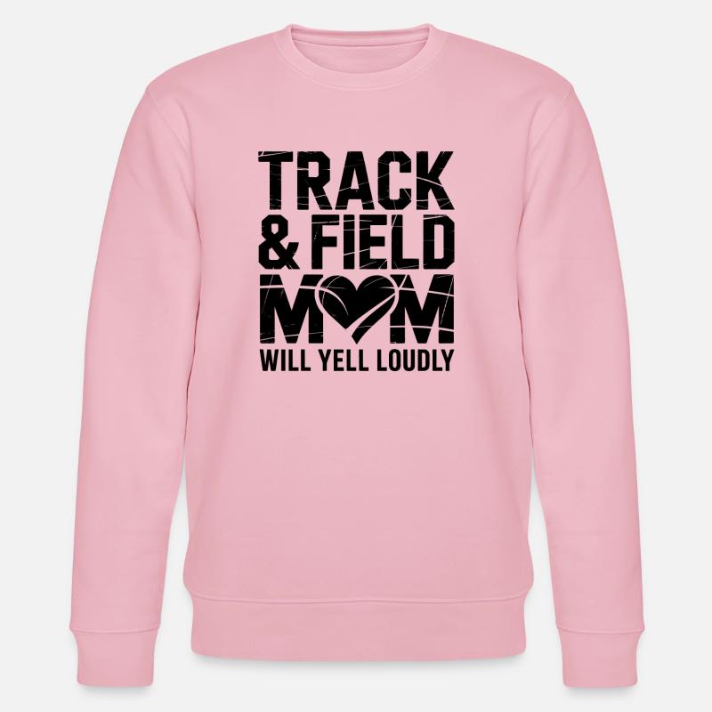 Leichtathletik Sprüche Leichtathletik Geschenk - Stanley/Stella Unisex Bio-Sweatshirt CHANGER  - Hellrosa