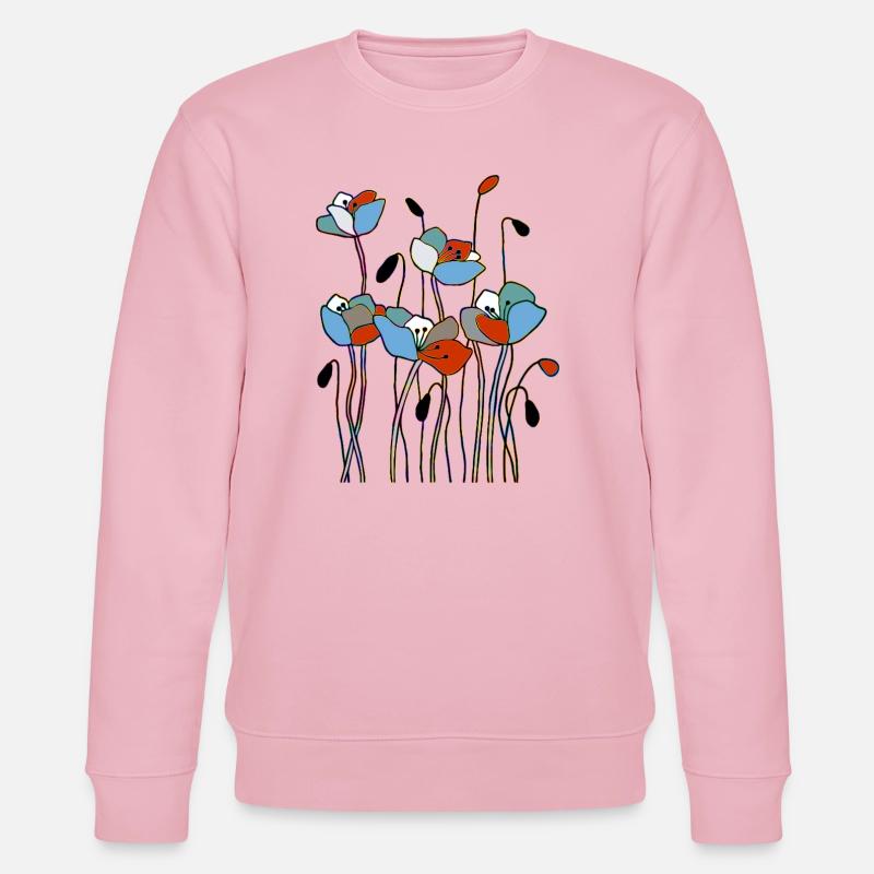 Fleur - Sweat bio CHANGER Stanley/Stella Unisexe - rose pâle