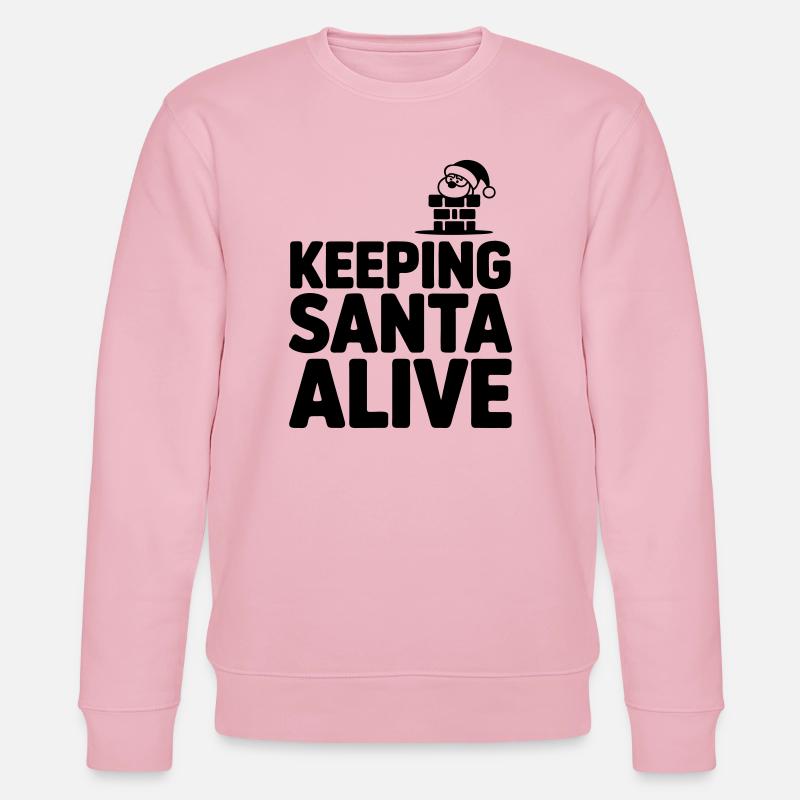 Chimney sweep chimney sweep funny saying - Stanley/Stella CHANGER Unisex Organic Sweatshirt - cotton pink