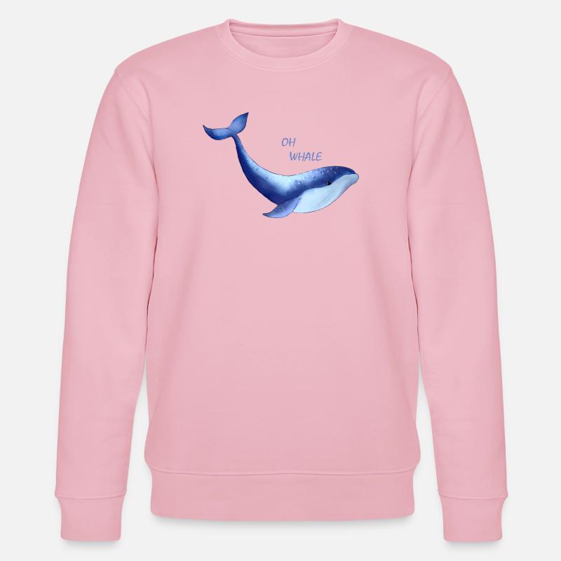 Niedlicher Wal - Stanley/Stella Unisex Bio-Sweatshirt CHANGER  - Hellrosa