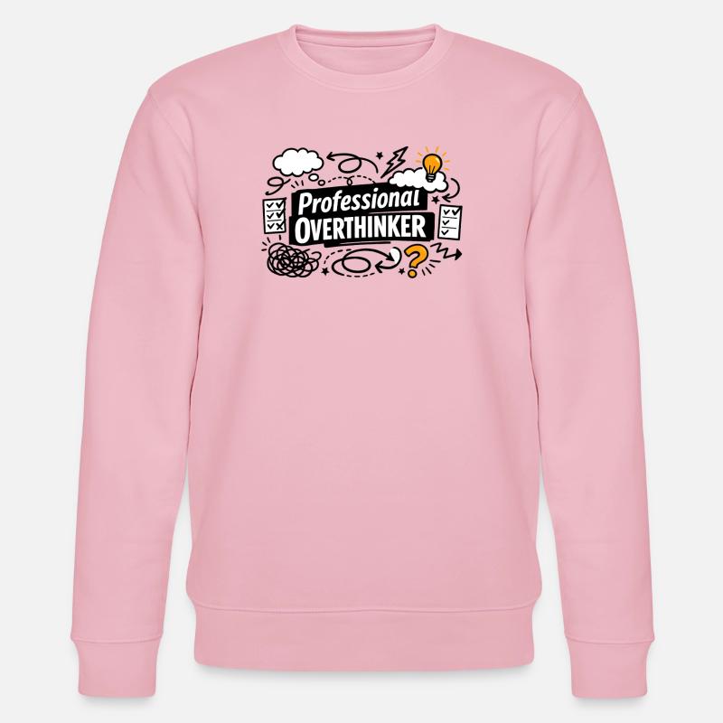 Professional OVERTHINKER - Stanley/Stella Unisex Bio-Sweatshirt CHANGER  - Hellrosa