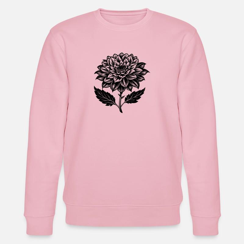 Blühende Blume - Stanley/Stella Unisex Bio-Sweatshirt CHANGER  - Hellrosa