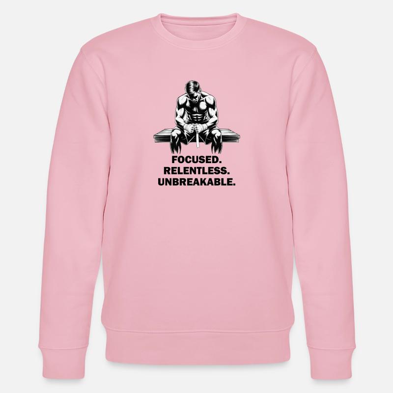 Combattant MMA concentré, implacable et incassable - Sweat bio CHANGER Stanley/Stella Unisexe - rose pâle