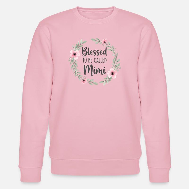 Cadeau de grand-mère heureuse d’être grand-mère - Sweat bio CHANGER Stanley/Stella Unisexe - rose pâle