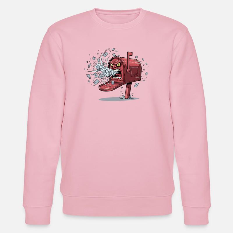 Wütender Briefkasten Ausbruch - Stanley/Stella Unisex Bio-Sweatshirt CHANGER  - Hellrosa