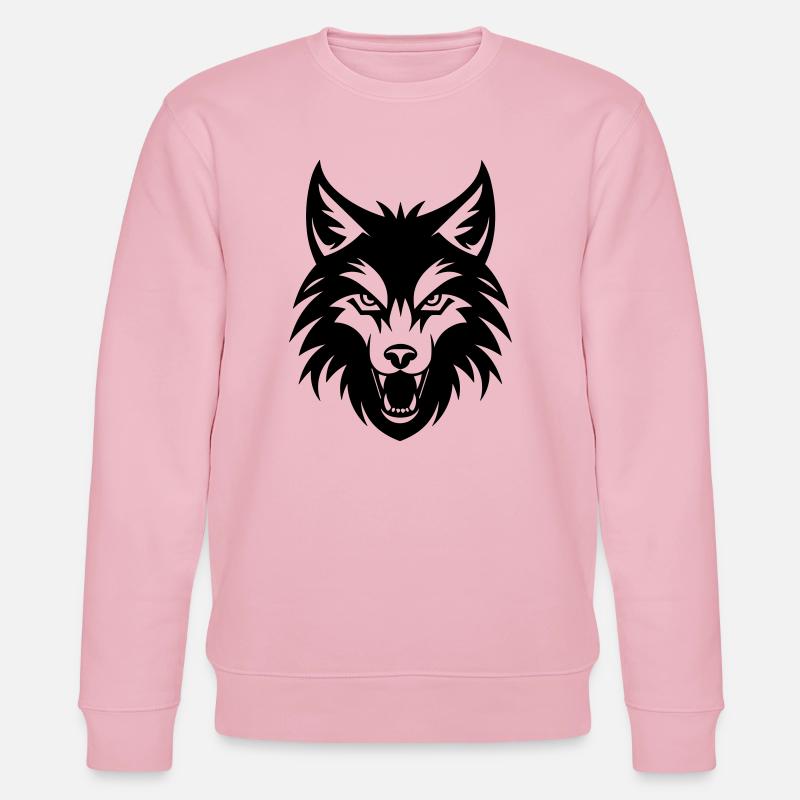 Wolf - Stanley/Stella Unisex Bio-Sweatshirt CHANGER  - Hellrosa