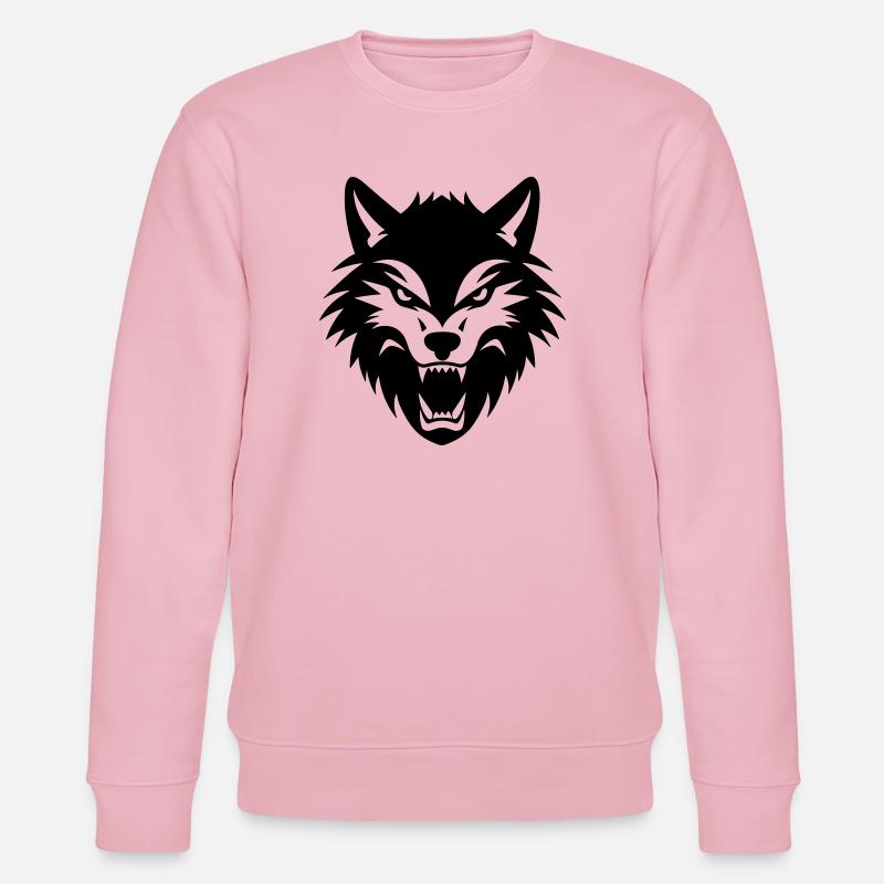 Wolf - Stanley/Stella Unisex Bio-Sweatshirt CHANGER  - Hellrosa