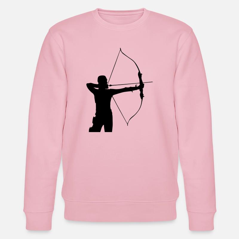 Bogenschütze - Stanley/Stella Unisex Bio-Sweatshirt CHANGER  - Hellrosa