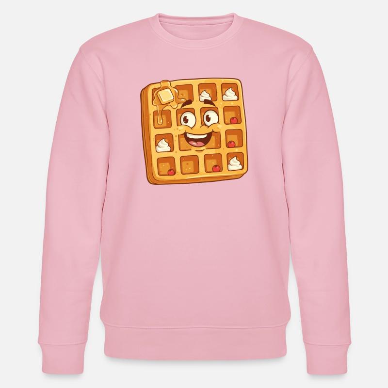 Dessin animé Happy Waffle Face - Sweat bio CHANGER Stanley/Stella Unisexe - rose pâle