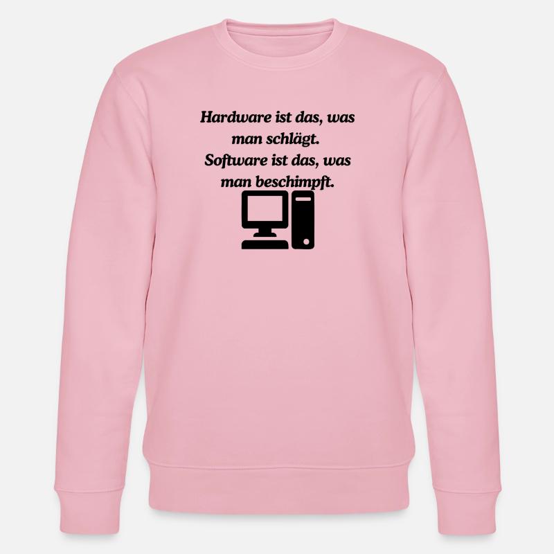 Lustiges IT Design - Stanley/Stella Unisex Bio-Sweatshirt CHANGER  - Hellrosa