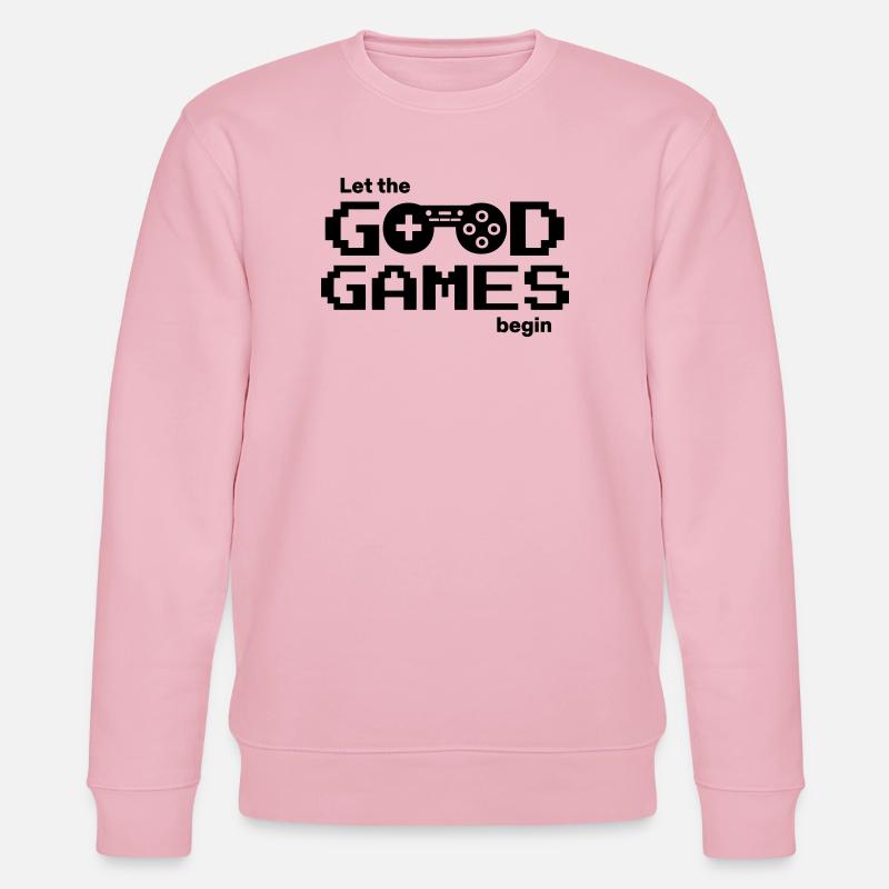 Let the good games begin – Pixel-Controller - Stanley/Stella Unisex Bio-Sweatshirt CHANGER  - Hellrosa