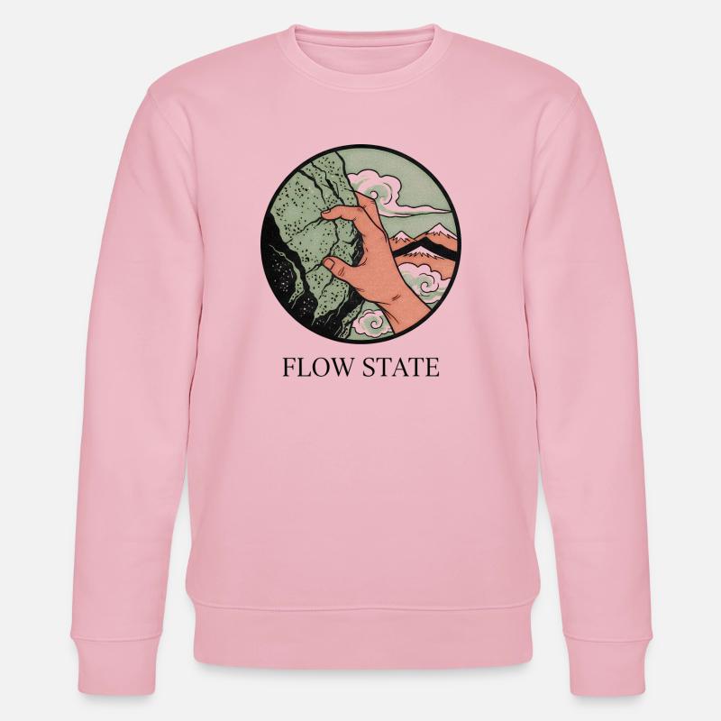 Flusszustand: Handgreifender Berg - Stanley/Stella Unisex Bio-Sweatshirt CHANGER  - Hellrosa