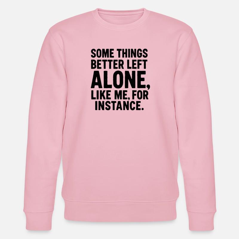 Lustiger Spruch Introvertierte Nerds Geschenkidee - Stanley/Stella Unisex Bio-Sweatshirt CHANGER  - Hellrosa
