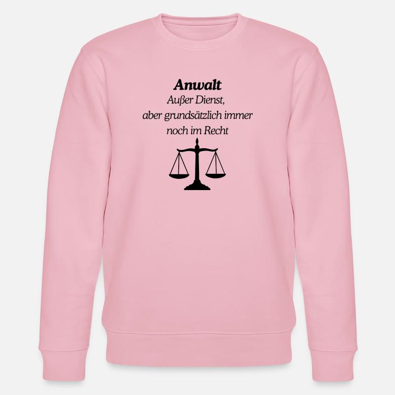 Anwalt immer im Recht - Stanley/Stella Unisex Bio-Sweatshirt CHANGER  - Hellrosa