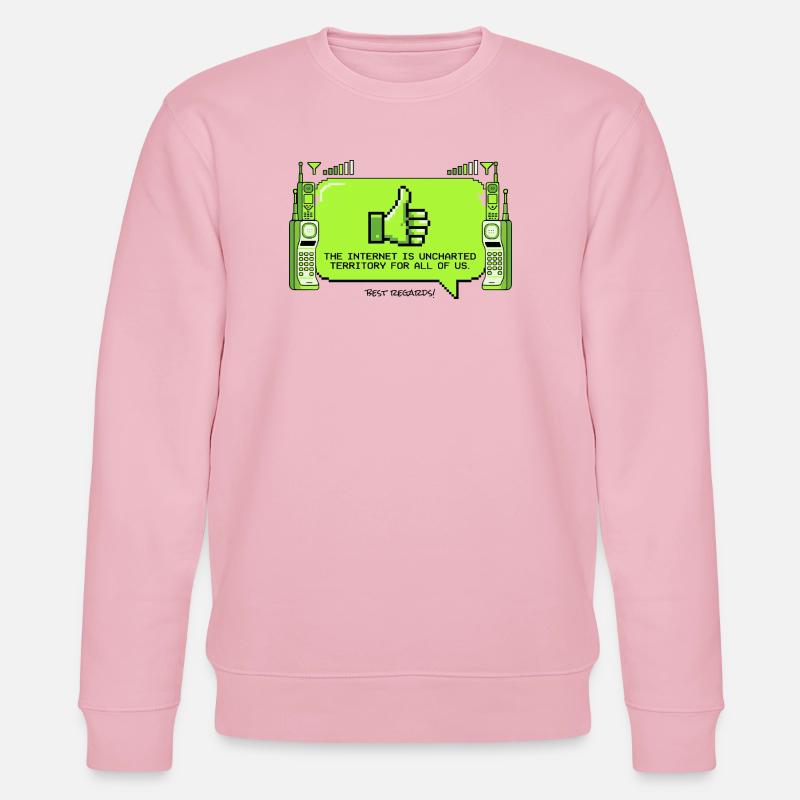 Internet est un territoire inconnu - Sweat bio CHANGER Stanley/Stella Unisexe - rose pâle