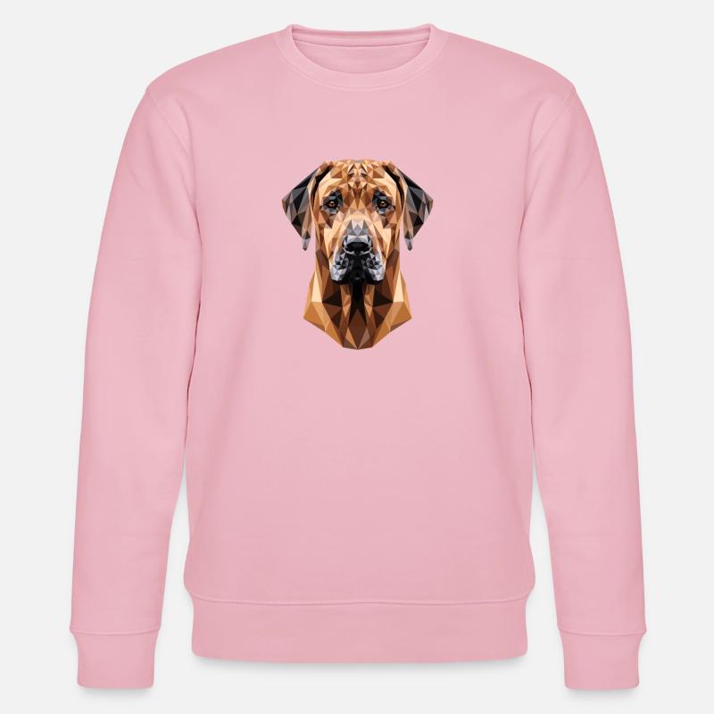 Rhodesian Ridgeback Jagdhund Hunde Stolz Ridgeback - Stanley/Stella Unisex Bio-Sweatshirt CHANGER  - Hellrosa