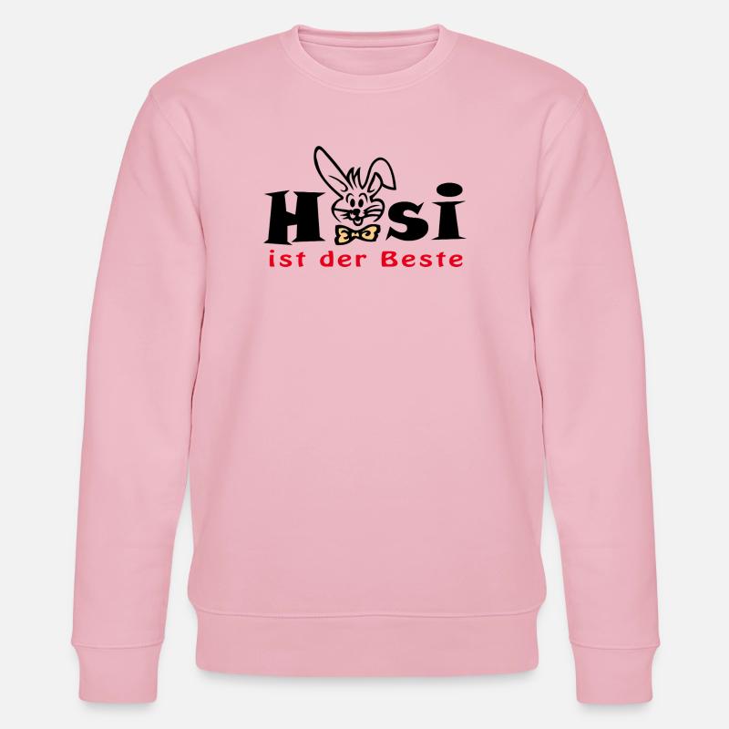 Hasi ist der Beste  Ostern - Stanley/Stella Unisex Bio-Sweatshirt CHANGER  - Hellrosa