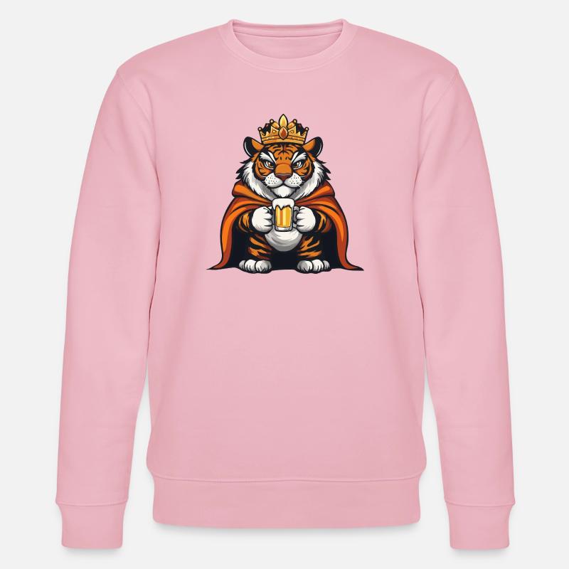 Tiger Bier König - Stanley/Stella Unisex Bio-Sweatshirt CHANGER  - Hellrosa