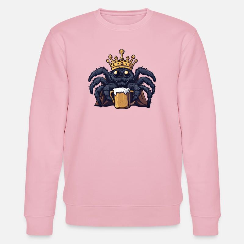 Tarantula Bier König - Stanley/Stella Unisex Bio-Sweatshirt CHANGER  - Hellrosa