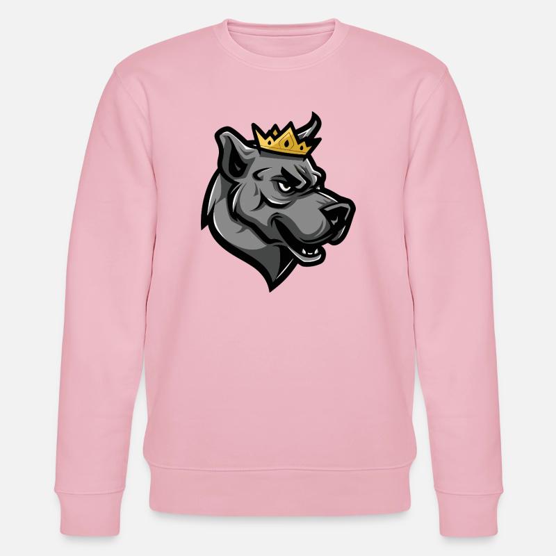 Kangal Hund Krone - Stanley/Stella Unisex Bio-Sweatshirt CHANGER  - Hellrosa