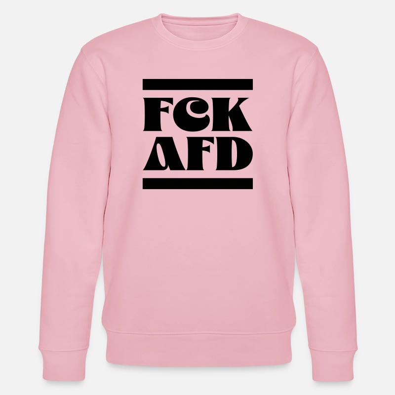 FCK AfD - Sweat bio CHANGER Stanley/Stella Unisexe - rose pâle