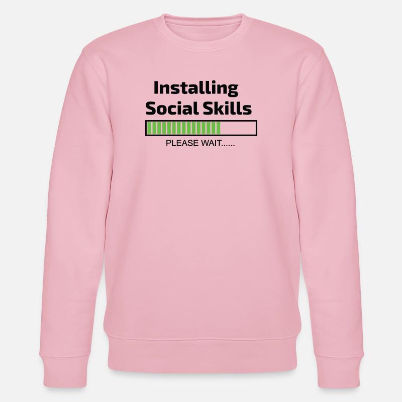 computer installing social skills programmer - Stanley/Stella CHANGER Unisex Organic Sweatshirt - cotton pink