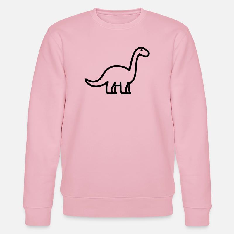 Brontosaurus - Stanley/Stella Unisex Bio-Sweatshirt CHANGER  - Hellrosa