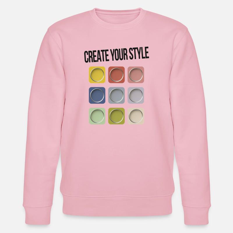Create Your Style – Modernes Statement - Stanley/Stella Unisex Bio-Sweatshirt CHANGER  - Hellrosa