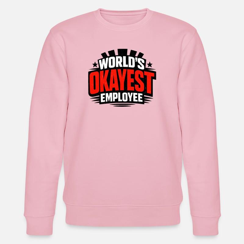 Der beste Mitarbeiter der Welt - Stanley/Stella Unisex Bio-Sweatshirt CHANGER  - Hellrosa