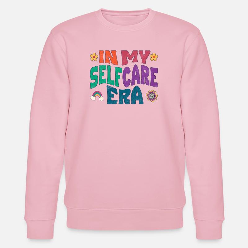 À mon époque de l’auto-soin - Sweat bio CHANGER Stanley/Stella Unisexe - rose pâle