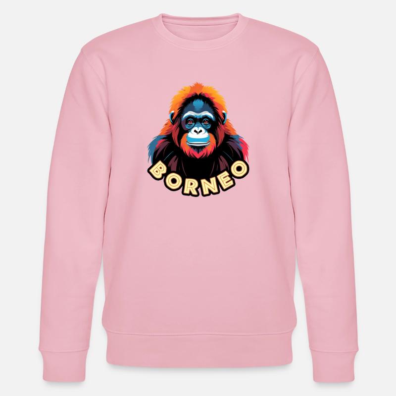 Borneo - Stanley/Stella Unisex Bio-Sweatshirt CHANGER  - Hellrosa