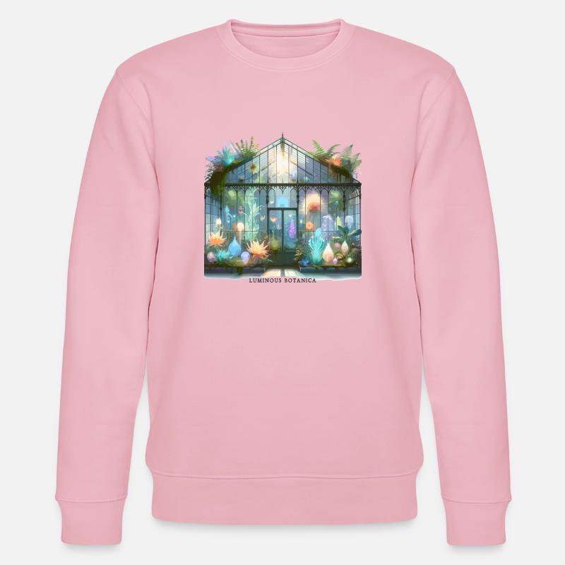Luminous Botanica Gewächshaus - Stanley/Stella Unisex Bio-Sweatshirt CHANGER  - Hellrosa