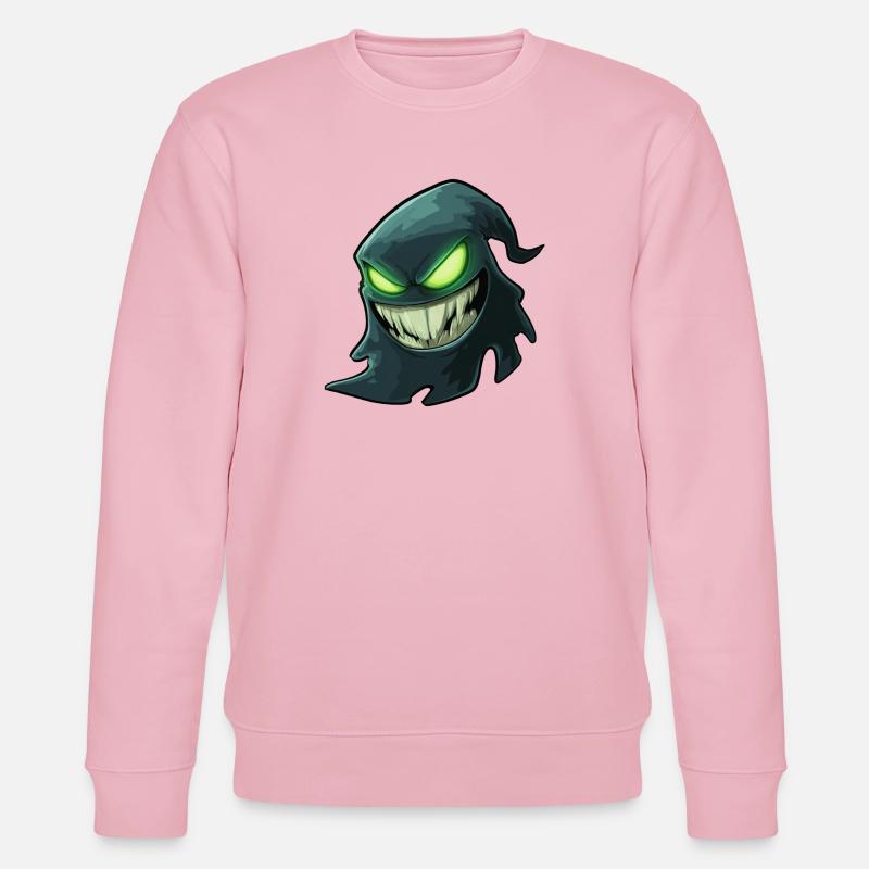 Geist, Halloween-Geist, Gruseliger Geist - Stanley/Stella Unisex Bio-Sweatshirt CHANGER  - Hellrosa