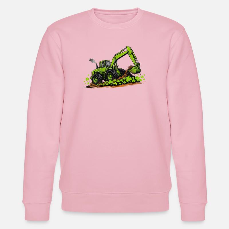 St. Patricks Day Bagger-Konstruktion - Stanley/Stella Unisex Bio-Sweatshirt CHANGER  - Hellrosa