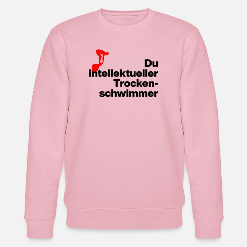 ESPÈCE DE NAGEUR SEC INTELLIGENT. SARCASME - Sweat bio CHANGER Stanley/Stella Unisexe - rose pâle